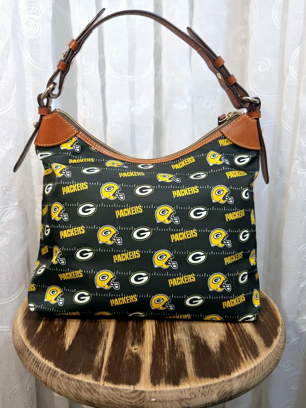 Dooney & Bourke Green Bay Packers NFL Hobo Bag - Excellent Condition!